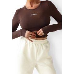 Olavoga Rosett hosszú ujjú póló - Brown