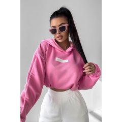 Olavoga Didactic kapucnis pulóver - Pink