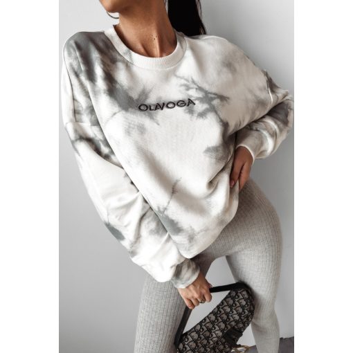Olavoga Colm unisex pulóver - White/Grey
