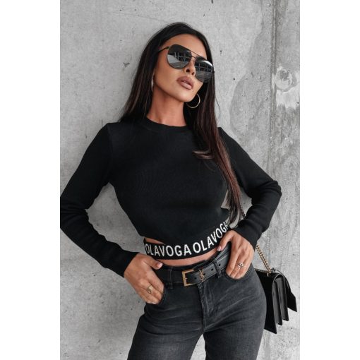 Olavoga Crete pulóver - Black