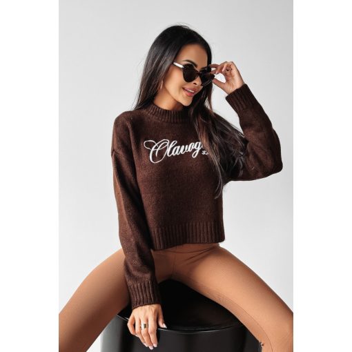 Olavoga Loco pulóver - Brown